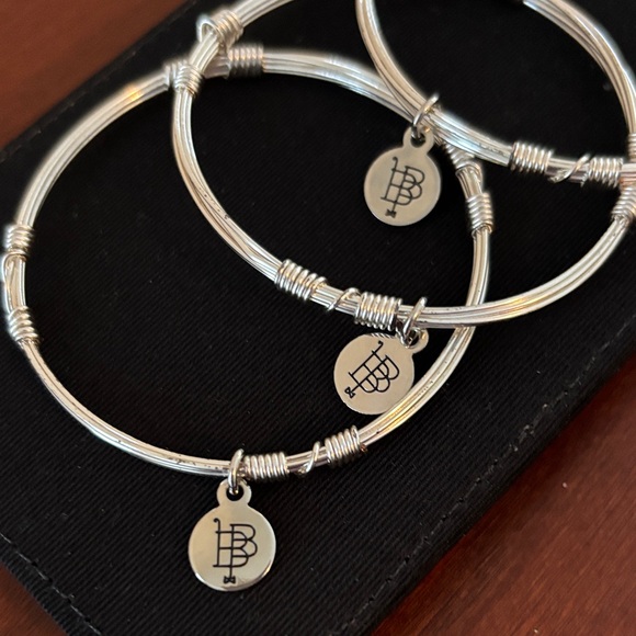 Bourbon and Bowties Silver Bracelet Trio - Picture 2 of 3